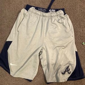 NIKE-Dri Fit Atlanta Braves M Athletic Shorts